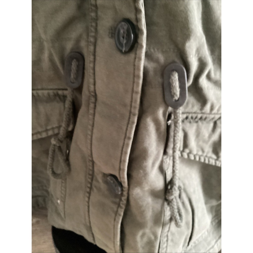 NWT LEVIS Womans Army Green Utility‎ Cargo Jacket Multi Pockets & Hood Size Med - Picture 11 of 16